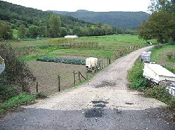 on longe des potagers
